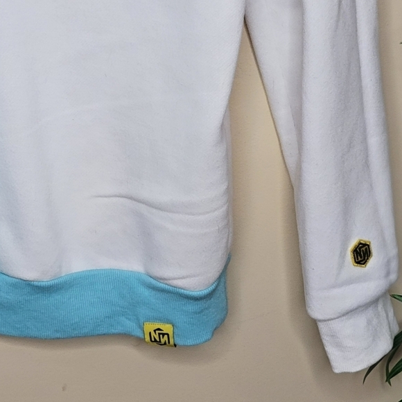 Norris Nuts | Legends Blue White Colorblock Logo Graphic Sweatshirt Size… - Picture 2 of 7